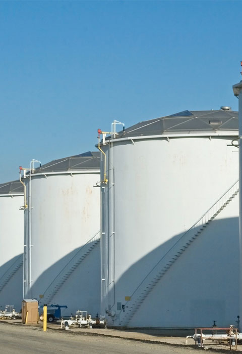chemical storage tanks below 50,000 cubic meters
