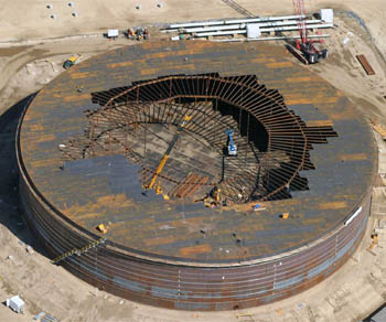 Construction of Oil Tank Roof